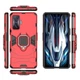 Чохол Fiji Ring для Xiaomi Poco F4 GT броньований бампер з кільцем підставкою червоний - зображення 3
