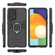 Чехол Fiji Ring для Samsung Galaxy A73 5G (A736) бронированный бампер с кольцом подставкой черный - изображение 3