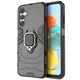 Чохол Fiji Ring для Samsung Galaxy M14 (M146) броньований бампер із кільцем підставкою чорний - зображення 2