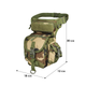 Сумка тактична на стегно польова для силових структур AOKALI Outdoor A90 Camouflage Green TR_5358-63077 - зображення 8