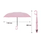 Зонт наоборот женский Up-Brella 1166 Pink обратного сложения - изображение 4