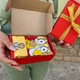 Бокс подростковых носков с мультяшными рисунками в подарочной коробке 36-41 3 шт высокие демисезонные разноцветные - изображение 4
