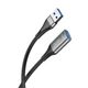 USB Подовжувач XO NB220 3.0 USB to USB data cable 3m Black - зображення 3