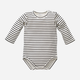 Дитячий боді-комбінезон Pinokio Happy Day Longsleeve Bodysuit Stripped 80 см Білий/Чорний (5901033218231) - зображення 4