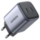 Сетевое зарядное устройство GaN X Nexode 45W UGREEN CD294 2*USB-C Fast Charger Space Gray (90573) - изображение 1