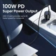 Автомобільний зарядний пристрій 130W UGREEN CD293 USB-C адаптер з швидкою зарядкою ноутбука, планшета, смартфона PD та QC 2C1A Black (90413) - зображення 2