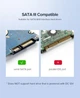 Внешний корпус для HDD/SSD UGREEN US221 карман для дисков 2.5 SATA III USB 3.1 Type-C Black (50743) - изображение 7