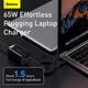 Зарядний пристрій Baseus 65 W PD 4 USB Quick Charge 4.0 3.0 Type C black - зображення 4