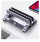 Настольная подставка для 2 ноутбуков Ugreen LP258 MacBook Air Pro вертикальная Grey (60643) - изображение 7