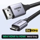 Кабель Ugreen HD163 Cable Mini HDMI to HDMI 2.1 8K 60Hz 2m Black (15515) - зображення 2