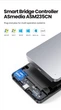 Корпус для 2.5 SDD HDD Ugreen CM300 USB-C внешний карман SATA III Grey (70499) - изображение 11