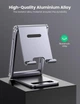 Регульована настільна підставка Ugreen LP263 для телефону алюмінієва Grey (80708) - зображення 6