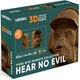 3D пазл-конструктор серія Cartonic 3D Puzzle Three Wise Monkeys Hear No Evil Три мудрі мавпи: Не чую про зло Картонний (CARTHEAR) - зображення 5