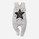 Дитячі повзунки Pinokio Happy Day Sleepsuit 68 см Сірий (5901033219009) - зображення 1