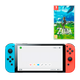 Набор Консоль Nintendo Switch OLED Model HEG-001 64GB Blue Red Б/У + Игра The Legend of Zelda Breath of The Wild Русская Озвучка Б/У - изображение 1