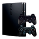 Набор Консоль Sony PlayStation 3 Slim 320GB Black Б/У + Геймпад Беспроводной DualShock 3 - изображение 1