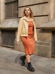 Куртка демисезонная короткая женская Uniqlo 168183348 L Желтая (1159789465) - изображение 3