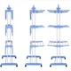 Сушарка органайзер для одягу Spray Painting Clothes Hanger до 40 кг CR-364 - изображение 5