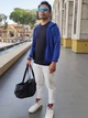 Ветровка мужская Uniqlo 96606842 3XL Синяя (1159789457) - изображение 12