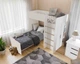 Детская спальня Віорина Деко BED-Room 3 ДСП/ПВХ Белый (кровать-комната/односпальная кровать/письменный стол) - изображение 2