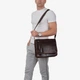 Сумка чоловіча шкіряна месенджер середня InBag Messenger m01313 Коричневий - зображення 2