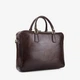 Сумка мужская кожаная портфель большой на молнии InBag Briefcase m01287 Коричневый - изображение 3