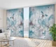 3D Фото Шторы PHOTODECOR "Бирюзовые Ирисы и бабочки над водой" - изображение 2