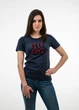 Футболка жіноча BOSS RELAXED-FIT T-SHIRT IN COTTON JERSEY WITH LOGO B-1076NV S - зображення 4