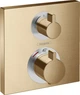 Наружная часть термостата для душа HANSGROHE Ecostat Square 15714140 бронза матовый 2 потребителя - изображение 1