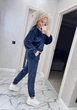 Fashions • Велюровый спортивный костюм Maura Fashions 50 темно-синий (1605-ди) - изображение 4