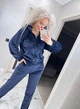 Fashions • Велюровый спортивный костюм Maura Fashions 50 темно-синий (1605-ди) - изображение 6