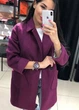 Женское кашемировое пальто двубортное GF1214 цвет марсала, размер 50/52 - изображение 2
