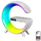Настільна смарт лампа-нічник G-Smart RGB 15W Light Sound Machine з бездротовою зарядкою і Bluetooth-колонкою 3W оригінал біла - зображення 3
