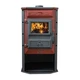 Печь чугунная Tim Sistem MAGIC STOVE на дровах красная - изображение 2