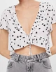 Топ Bershka Ж1096027 (5907/168/250) колір чорний білий XS - зображення 4