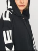 Толстовка на молнии утепленная с капюшоном оверсайз женская Nike Air Fleece FB8047-010 S Черный/Белый (196609041664) - изображение 4