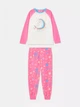 Пижама (кофта+штаны) флисовая розовая Эдинорог Primark 158см (400093325) - изображение 1