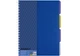 Книга канцелярська на спіралі А4 120 аркушів # офсет OPTIMA Adamant 20843-02 пластикова обкладинка з розділювачами та перфорацією, синя /O20843-02/ - изображение 1