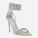 Sandały damskie z cyrkoniami Steve Madden Bonjour Sandal SM11002586-751 38 23.8 cm Srebrne (8720857106039) - obraz 2