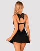 Сексуальная сорочка бебидолл и стринги Obsessive Donna Dream babydoll Черная M/L - изображение 2
