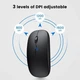 Мышь компьютерная беспроводная Bluetooth, Черный - изображение 4