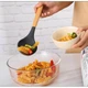 Кухонній набор Кitchen set Силиконовый с бамбуковой ручкой 11 предметов Черный в подставке арт 36365 - изображение 7