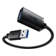 USB Подовжувач Кабель Baseus AirJoy Series USB(male) to USB(female) 3.0m |USB 3.0| Чорний - зображення 5