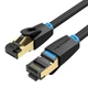 Патч Корд Мережевий Кабель LAN Vention Cat8 Ethernet SFTP Patch Cable RJ45 to RJ45 до 40 Гбіт/сек| 2.0м | Чорний - зображення 1