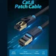 Патч Корд Мережевий Кабель LAN Vention Cat8 Ethernet SFTP Patch Cable RJ45 to RJ45 до 40 Гбіт/сек| 2.0м | Чорний - зображення 6