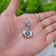 Серебряный кулон Молот со шлемом ужаса и звездой Лады 925 ° пробы с чернением - изображение 2