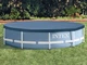 Защитный тент-чехол для каркасного бассейна Intex Pool Covers ПВХ Синий 366 см (IP-167143) - изображение 2