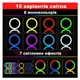 Кільцева світлодіодна кольорова LED лампа RGB MJ26 з тримачем 26 см для блогерів (003102) - зображення 4
