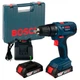 Акумуляторна дриль-шуруповерт Bosch Professional GSR 180-Li + 2 акк 18 V 2 Ah + ЗУ + кейс (06019F8109) - зображення 1