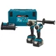 Набір акумуляторного інструменту Makita DLX2432TJ + 2 акк 18 V 2 Ah + ЗУ + кейс - зображення 1